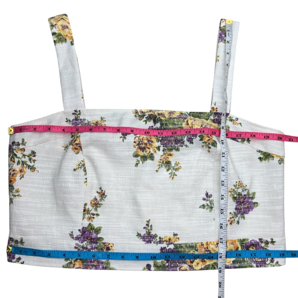 Sezane Jenson Trousers and Hermance Top Ella Purple Floral Size 14 Size 46 SET - Picture 6 of 16